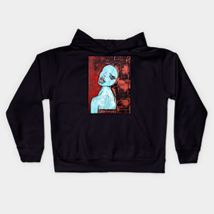 Turquoise Girl Kids Hoodie